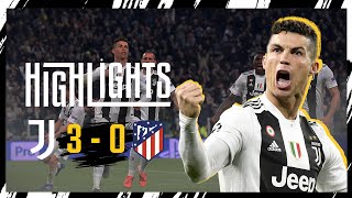 HIGHLIGHTS  Juventus 30 Atletico Madrid  Ronaldo greatest hattrick  UEFA Champions League [upl. by Nims]