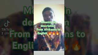 Translate from Afrikaans to English  meaning in the description  Afrika stand up 🔥 translating [upl. by Frangos]