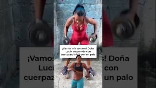 Doña Lucía sorprende con cuerpazo inició con un palo 🇲🇽🏒🤤 Shorts Noticias mexico ejercicio [upl. by Odrude224]