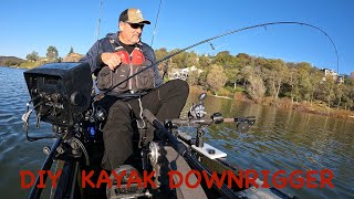 DIY KAYAK DOWNRIGGER kayakfishing trolling diy diyprojects fishingtechniques fishingvideo [upl. by Ahsilra952]