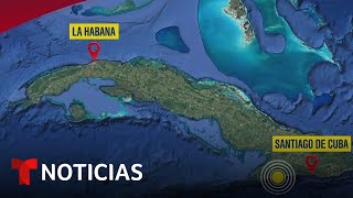 Sismo en Cuba afectó viviendas y el tendido eléctrico  Noticias Telemundo [upl. by Bartholomew]