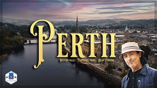 History of PERTH Scotland Walking guide in 4K amp LGBT Pride march with Alan Cumming [upl. by Alik865]