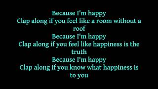 Pharrell Williams  Happy LYRICS [upl. by Aciraj]