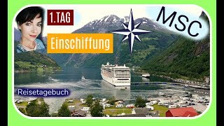 MSC KREUZFAHRT NORWEGISCHE FJORDE  TAG 1  DOKU  Schiff  Urlaub [upl. by Mourant]