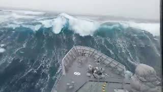 Ships in Storms  10 TERRIFYING MONSTER WAVES Hurricanes amp Thunderstorms at Sea [upl. by Alywt]