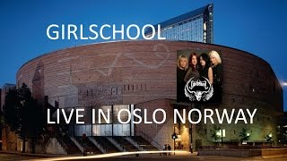 GIRLSCHOOL Live in Oslo Spektrum Norway 3rd Dec 2015 [upl. by Marou]