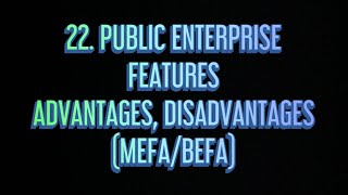 22 Public Enterprise It’s Forms Features Advantages Disadvantages MEFABEFA [upl. by Zeta719]