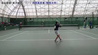 2018年 アジア競技大会予選会 女子 予選 泉谷（東芝姫路） 対 西岡（関西大学） [upl. by Aileduab]