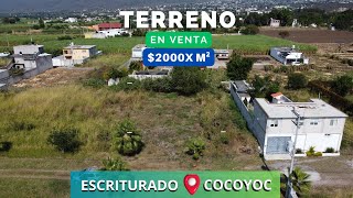 Terreno De 310m² En COCOYOC MORELOS Con Escrituras Publicas [upl. by Bat]