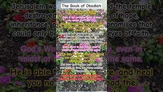 The Book of Obadiah florida love fypシ゚viral praise bible motivation christian quotes [upl. by Anelram]