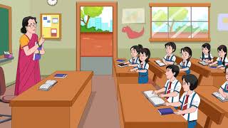 Short Story  कक्षा में पहला दिन  First day in class  Good Manners  Class2 [upl. by Sucramel]