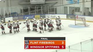 Windsor Spitfires vs Flint Firebirds PreSeason Hockey [upl. by Akineg]