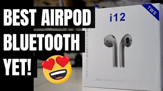 I12 TWS Blue Label Airpods Best Bluetooth Yet [upl. by Asehr275]