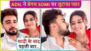 Adil Khan Durrani First Romantic Video With New Wife Somi Khan Says Ye Meri Biwi Hai [upl. by Rivers]