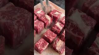 The Wagyu Steak Thats Taking the Internet By Storm Cooking It on a Salt Block  village azercay [upl. by Nevek]