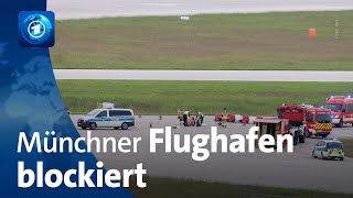 „Letzte Generation“ Münchner Flughafen vorübergehend von Klimaaktivistinnen blockiert [upl. by Irwin428]