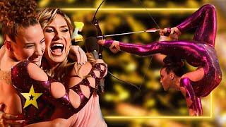 BREATHTAKING Acrobatic Performance Secures GOLDEN BUZZER on Americas Got Talent Fantasy Team [upl. by Nogras548]