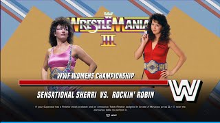 Sensational Sherri vs Rockin Robin WWE 2K24 [upl. by Assirehc274]