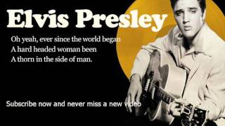 Elvis Presley  Hard Headed Woman  Lyrics Official [upl. by Idelia]