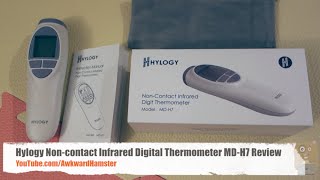 Hylogy Noncontact Infrared Digital Thermometer MDH7 Review [upl. by Namus259]