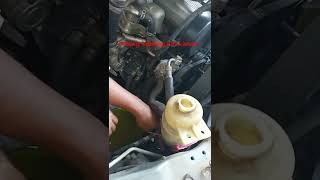 DIY Power steering oil change Mitsubishi Triton Lite Tukar minyak stereng [upl. by Cid944]