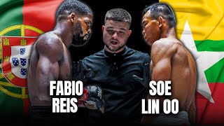 Lethwei Legend 🇲🇲 Meets Knockout Monster 🇵🇹  Soe Lin Oo vs Fabio Reis [upl. by Ziwot954]