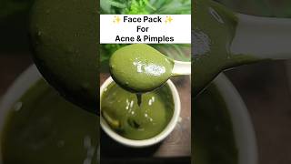 Neem Face Pack For Acne amp Pimples 💯shorts skincare beauty [upl. by Anahgem]