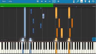 Henry Mancini  Love theme from Sunflower Soundtract Piano Synthesia [upl. by Tolliver]