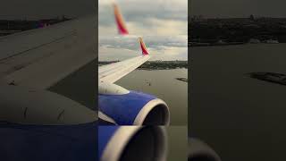 Low altitude turn Southwest 737 Final Approach into LaGuardia shorts [upl. by Hplodur]