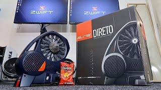 ELITE DIRETO Smart Trainer Unboxing Building Ride Data All the details [upl. by Erret271]