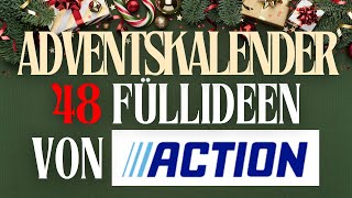 2024 Adventskalender befüllen 48 COOLE Füllideen von action unter 3€ [upl. by Gladwin]