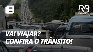 Trânsito para o litoral Confira a situação das estradas nesta manhã [upl. by Armmat]