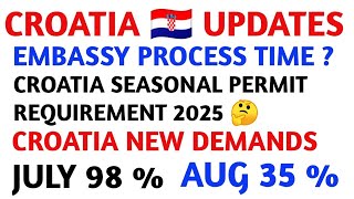 Croatia visa new updateCroatia work permit updateCroatia seasonal work permit [upl. by Sisco78]