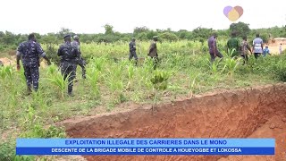 miotvbenin4310Exploitation des carrières dans le Mono Descente de la BMC à Gbéguido et Drè [upl. by Ainit53]