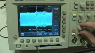 Intercepting car key fob signals using a Tektronix TDS3032 scope  by cyberspectrum [upl. by Yenduhc]