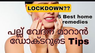 pallu vedana maran  tips dental tips malayalam  teethpain malayalam  pallu vedana ottamooli [upl. by Dickens]