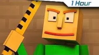 1 Hour quotBasics in Behaviorquot  Baldis Basics Animated Minecraft Music Video [upl. by Clarice]