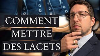 Comment mettre des lacets en échelle sur une paire de souliers [upl. by Uhthna]