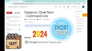 2024 Dataproc Qwik Start  Command Line  qwiklabs  GSP104  With Explanation🗣️ [upl. by Assille]