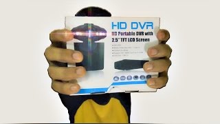 HD DVR Portable DVR with 25 TFT LCD Screen  Unboxing and First impression [upl. by Alimaj]