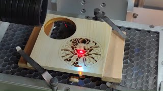 Wood Cutting By Cosmo UV Laser Machine [upl. by Cunningham]