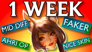 I Spent 1 WEEK Learning Ahri to PROVE 500 is Worth It [upl. by Callista]