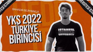 YKS 2022 Türkiye 1si Bahadır Selim Bakla  İTÜ Bilgisayar Mühendisliği [upl. by Ecirahs848]