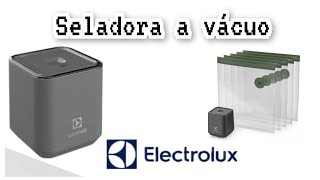 Seladora a Vácuo Portátil Electrolux com 5 Sacos Herméticos Reutilizáveis [upl. by Ellehcan]