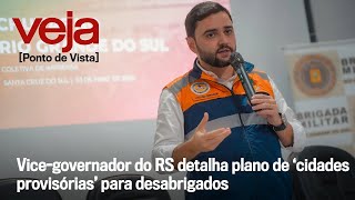 Gabriel Souza explica o plano da gestão Leite para atender vítimas das chuvas  Ponto de Vista [upl. by Ignace]