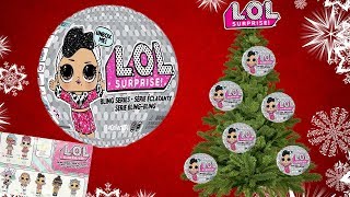 LOL SURPRISE НОВОГОДНЯЯ СЕРИЯ  LOL Surprise BLING SERIES Holiday Series [upl. by Nagap]