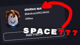 How to get space in display name  ROBLOX TUTORIAL 2024 [upl. by Agarhs]