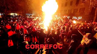 CORREFOC Fiesta Mayor de Sant Andreu 2023 Barcelona Spain [upl. by Tilla539]