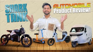 I Review Shark Tank India Only Automobile Pitches amp Products [upl. by Ahsitniuq]