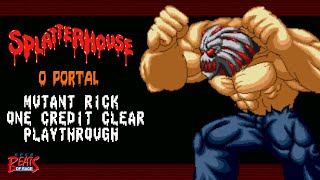 Splatterhouse OPortal OpenBOR  Mutant Rick  1CC Playthrough [upl. by Lyris]